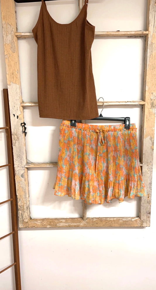 Vintage-Inspired Floral Print Retro Summer Shorts – Boho Style, Sustainable Fashion