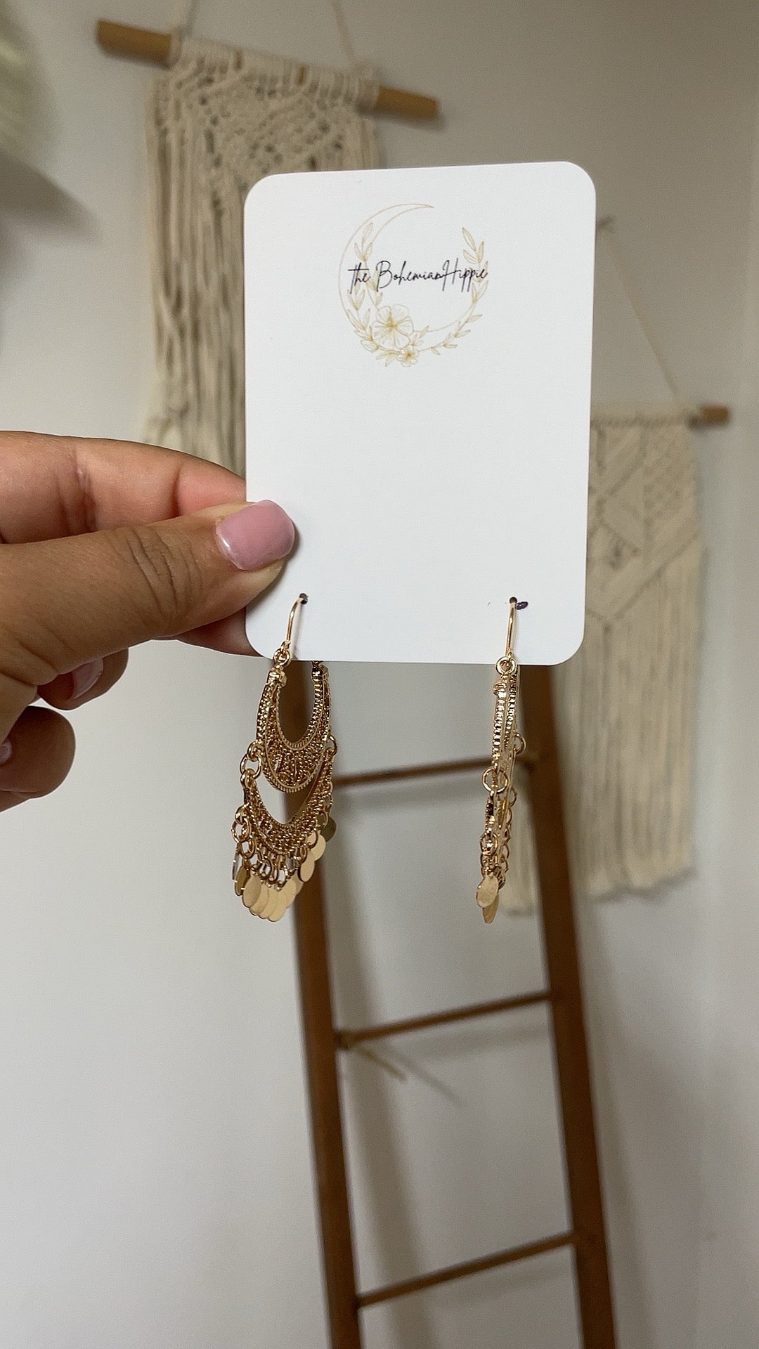 Boho Gypsy earrings  - Handcrafted Sustainable Jewelry