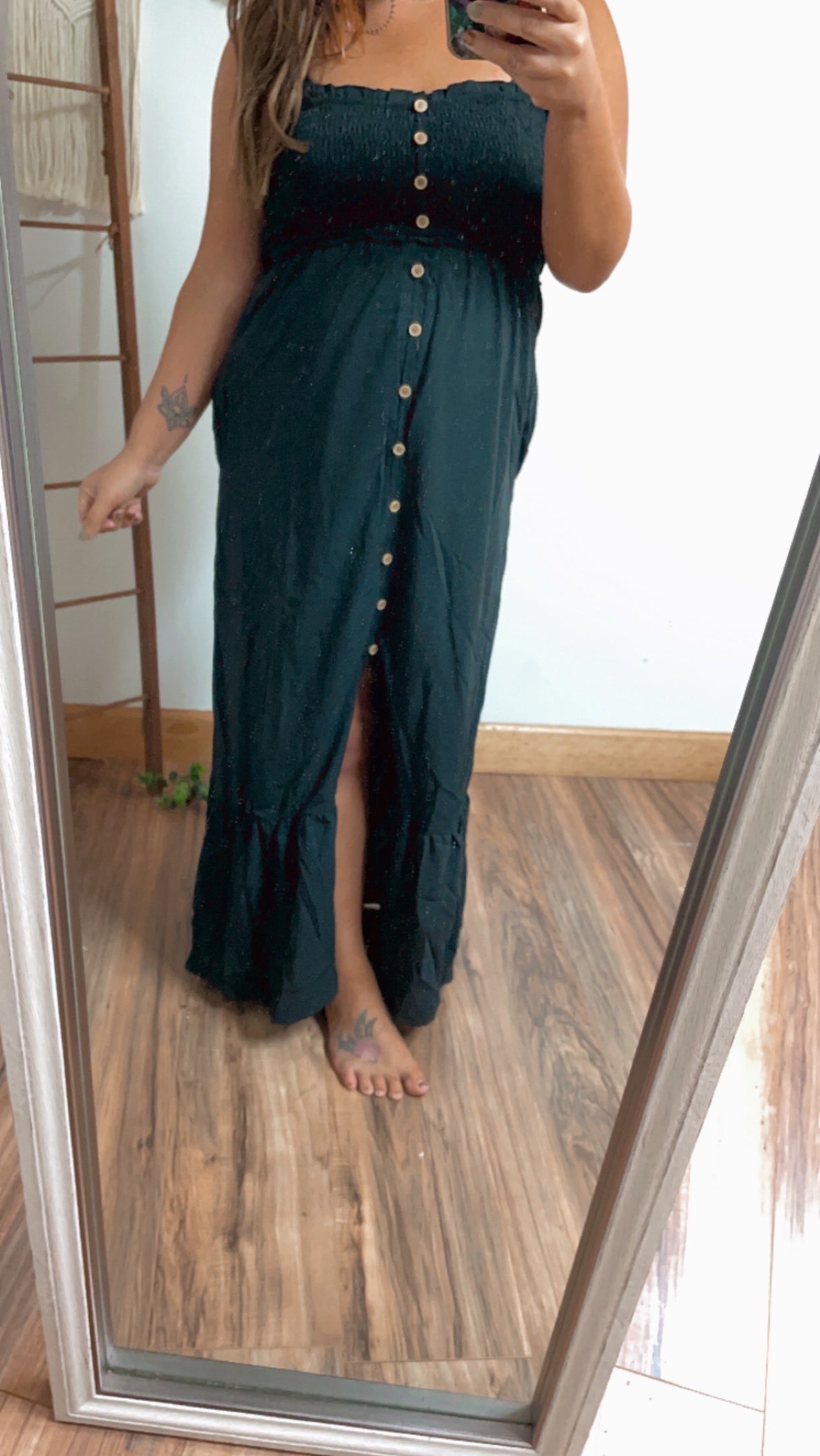 Boho Black Widow Maxi Dress