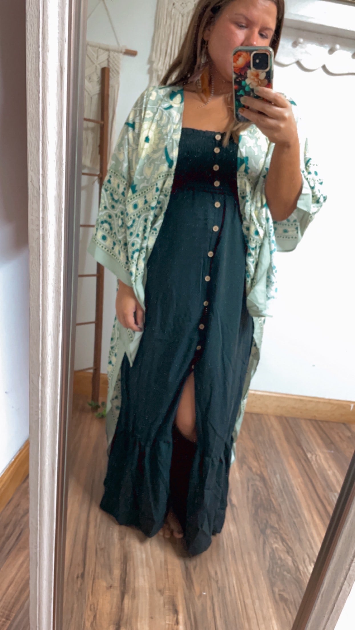 Boho Black Widow Maxi Dress